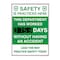 5S Supplies Digital LED Safety Scoreboard Signs with Frame, Safety Is Practiced Here Lead the Way SAFETY-LED- SIPH LTW - alternate 1